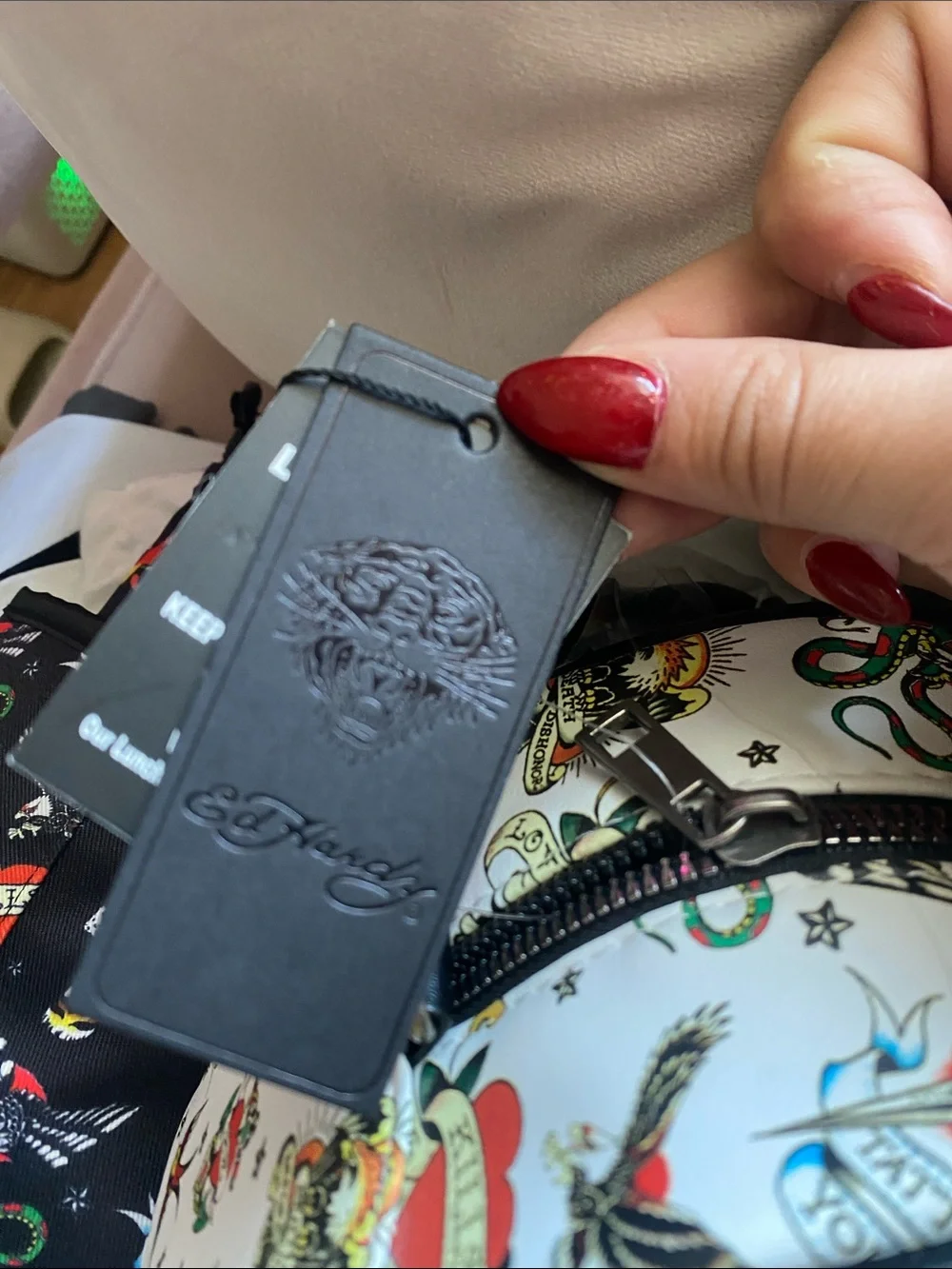 Ed Hardy zip inspired